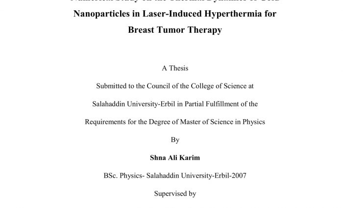 Numerical Study on the Thermal Dynamics of Gold Nanoparticles in Laser-Induced Hyperthermia for Breast Tumor Therapy-1